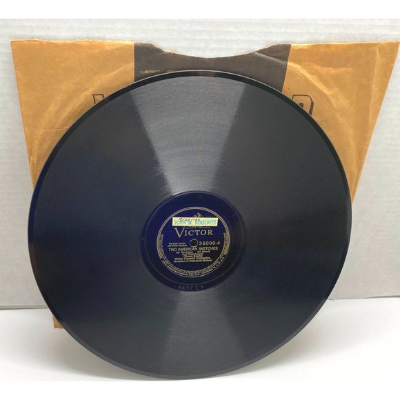 Victor Concert Orch Two American Sketches 12" Record 78RPM 36000 Song the Bayou - Picture 4 of 5